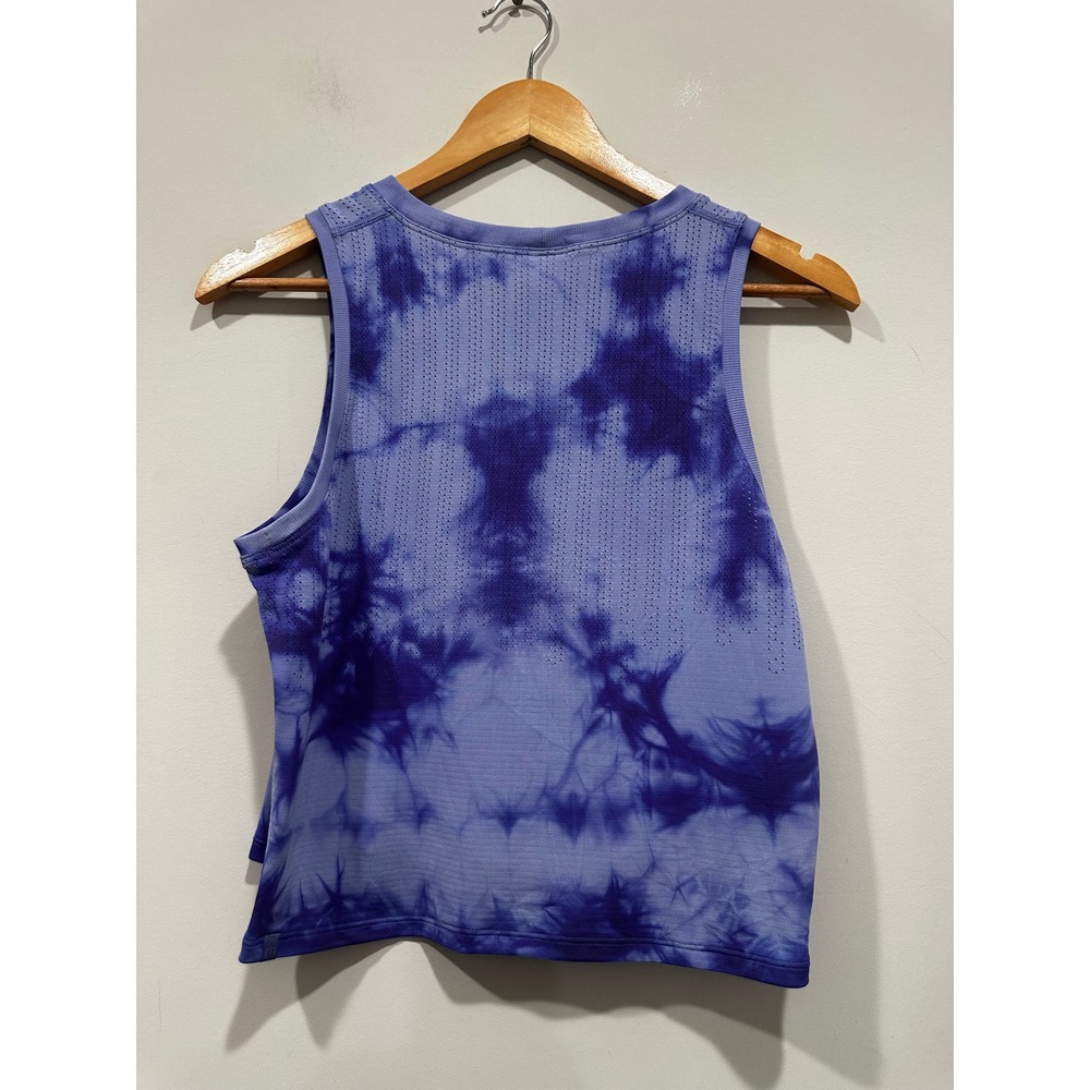 Lululemon Swiftly Tech Racerback Tank Top 2.0 Purple Blue Tie Dye Cropped Slim 4
